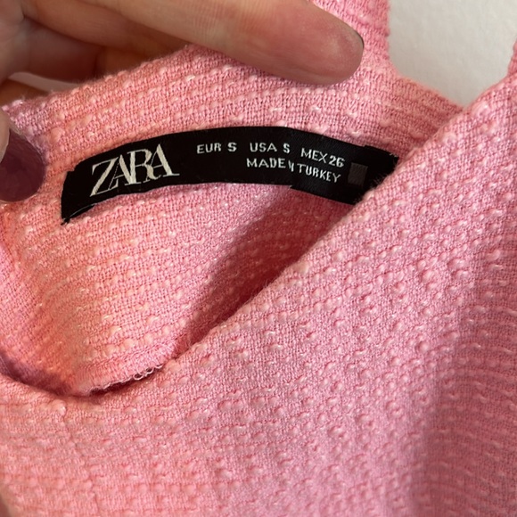 Zara Textured Pink Romper Size S - Picture 5 of 6